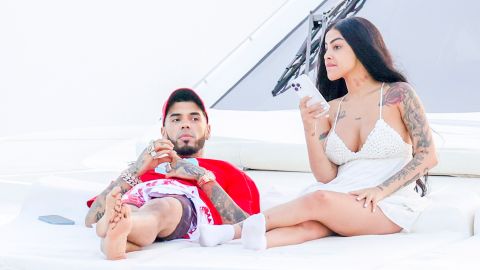 Anuel AA y su novia Yailin La Más Viral.