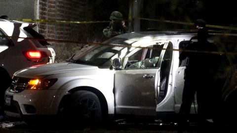 Camioneta baleada