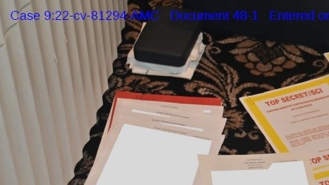 La foto es parte de un anexo de pruebas presentado por el Departamento de Justicia.