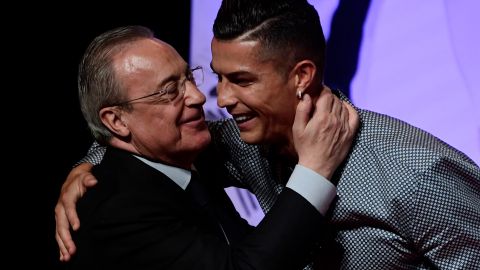 Cristiano Ronaldo y Florentino Pérez.