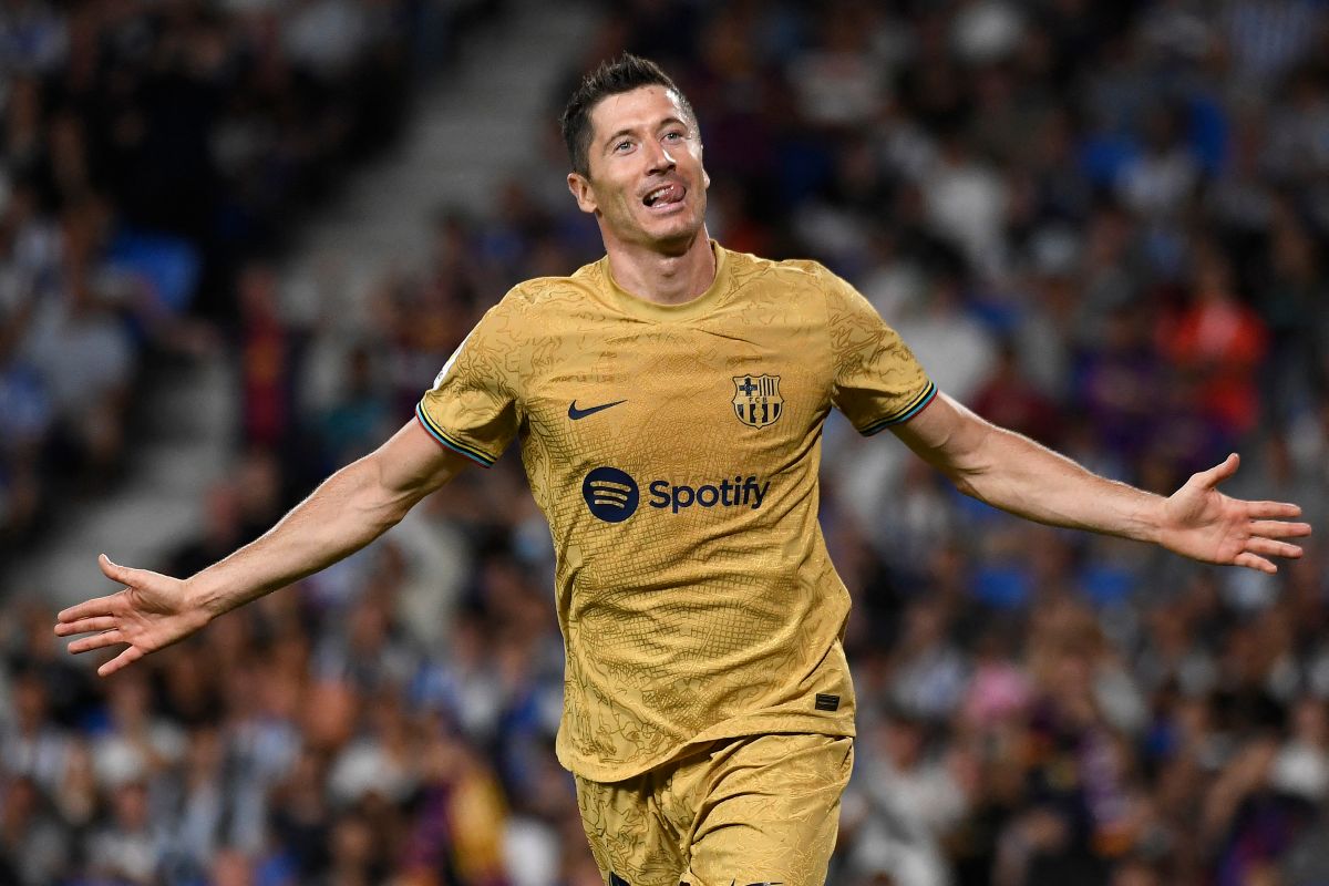 Robert Lewandowski celebró su cumpleaños con dos goles.