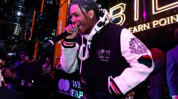 NEW YORK, NEW YORK - MARCH 28: ASAP Rocky performs during Bilt Rewards X Wells Fargo Launch Event at SUMMIT at One Vanderbilt on March 28, 2022 in New York City. (Photo by John Lamparski/Getty Images)