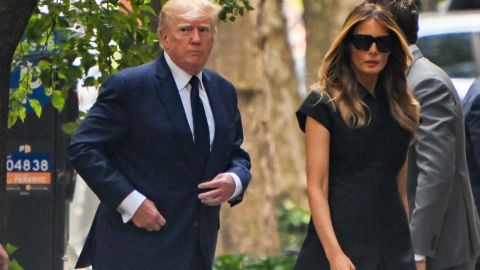 El expresidente Donald Trump y la exprimera dama Melania Trump.