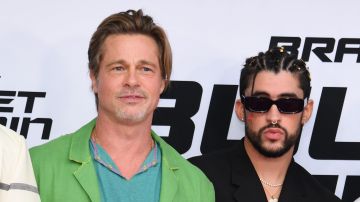 Brad Pitt y Bad Bunny en el estreno de "Bullet Train" en Los Ángeles