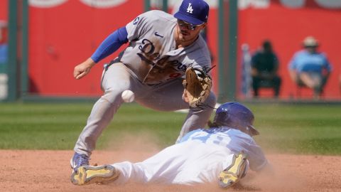 Acción del partido entre los LA Dodgers y Kansas City Royals del domingo 14 de agosto.