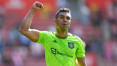 Casemiro ya vio sus primeros minutos con el Manchester United.