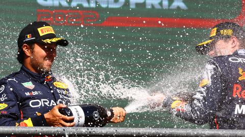 Checo Pérez y Verstappen lograron el doblete en el Gran Premio de Bélgica.