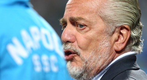 Aurelio De Laurentiis, presidente del Napoli de la Serie A de Italia.