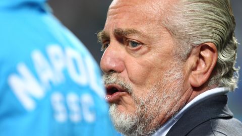 Aurelio De Laurentiis, presidente del Napoli de la Serie A de Italia.