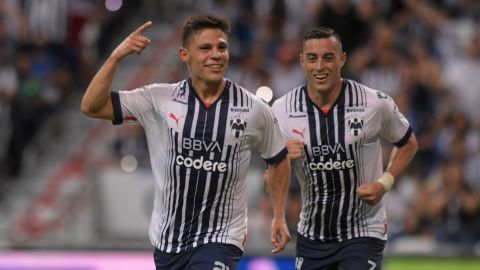 Arturo Alfonso González, delantero de los Rayados de Monterrey, celebró la goleada propinada al Club León.