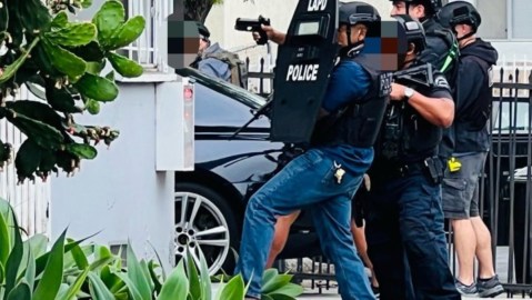 Foto publicada en las redes sociales por LAPDHQ.