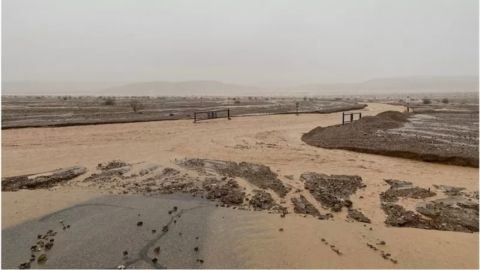 La cantidad de agua que cayó casi iguala el récord de 37.3 milímetros.