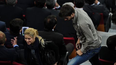 Shakira y Gerard Piqué en el 2011.