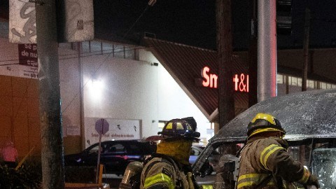 Vehículos incendiados en Tijuana