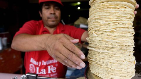Venta de tortillas en México