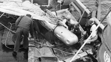 La bomba de hidrógeno que se hundió cerca a Palomares, se recuperó en 1966