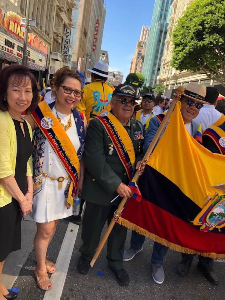 Agosto Vuelve el desfile ecuatoriano a Los Ángeles por sus fiestas