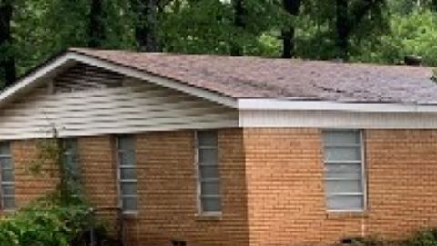 Vecindario de Dallas inhundado.