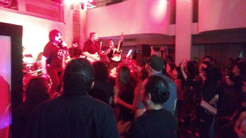 La banda Rock Animal en su tributo a Heroes del Silencio.