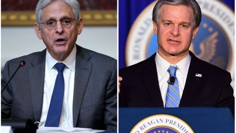 El fiscal general Merrick Garland y el director del FBI, Christopher Wray son solicitados por los republicanos para comparecer.