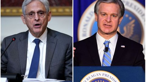 El fiscal general Merrick Garland y el director del FBI, Christopher Wray son solicitados por los republicanos para comparecer.