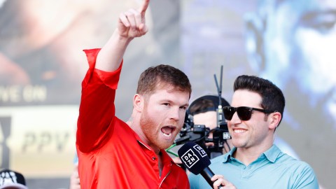 Canelo Álvarez listo para el combate contra Golovkin.