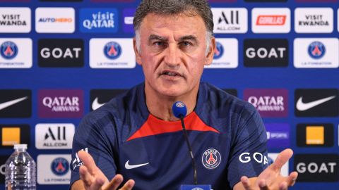 Christophe Galtier, entrenador del PSG, tuvo que disculparse por una broma que hizo sobre el cambio climático.
