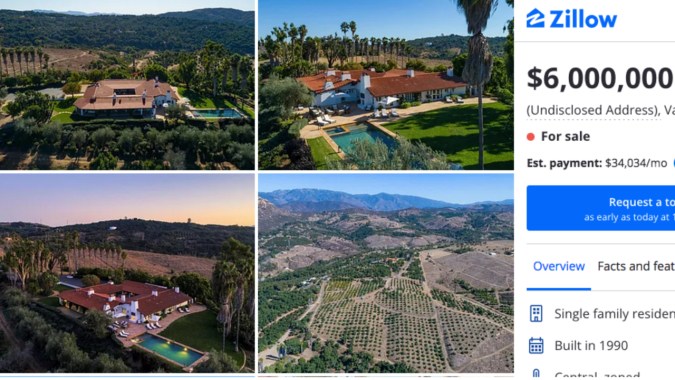 Así luce la antigua mansión de Sandra Bullock que está en búsqueda de nuevos dueños (Zillow)