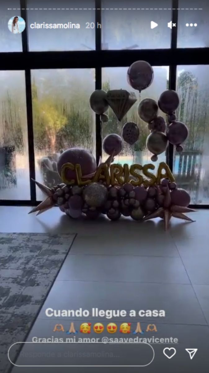 Clarissa Molina estuvo muy consentida durante su cumpleaños (Clarissa Molina/Instagram