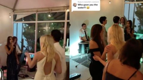Mujer es contratada por error para cantar en la boda de su ex, lo humilla por infiel