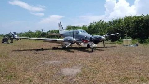 Decomiso de avioneta con droga