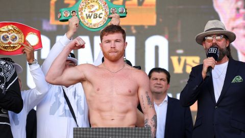 Canelo Álvarez dio con el peso para su pelea contra Gennady Golovkin.