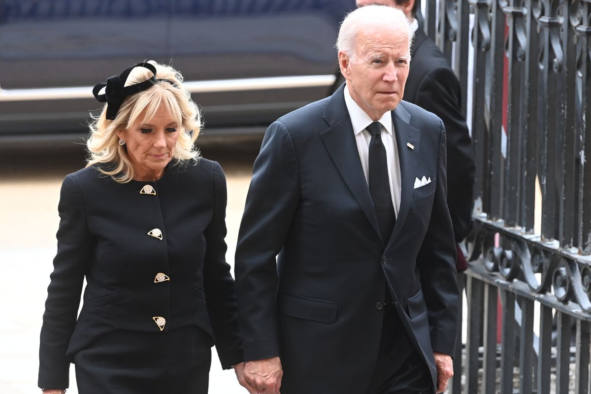 Los Biden asistieron al funeral de la reina Isabel II.