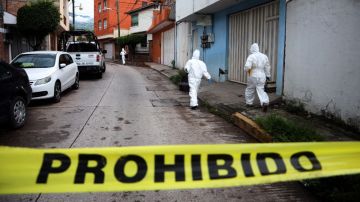 Escena del crimen en México