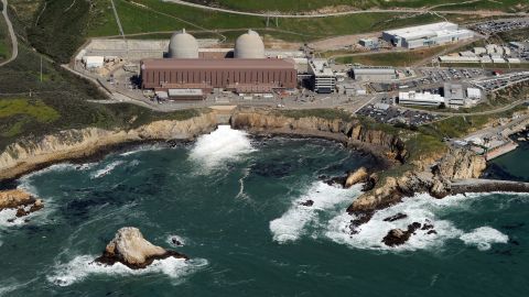 Aerial view of the Diablo Canyon Nuclear Power Plant which sits on the edge of the Pacific Ocean at Avila Beach in San Luis Obispo County, California on March 17, 2011. Some of America's nuclear power plants loom near big city populations, or perch perilously close to earthquake fault lines. Others have aged past their expiration dates but keep churning anyway. President Barack Obama has demanded that the 104 nuclear reactors at 65 sites get a second look as scientists warn that current regulatory standards don't protect the US public from the kind of atomic fallout facing quake-hit Japan. AFP PHOTO/Mark RALSTON (Photo credit should read MARK RALSTON/AFP via Getty Images)