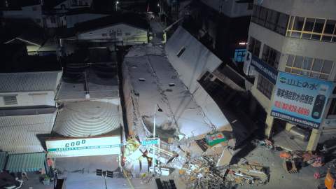 El movimiento telúrico dejó múltiples daños en el sureste de Taiwán.