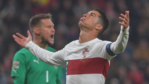 Cristiano Ronaldo con Portugal.