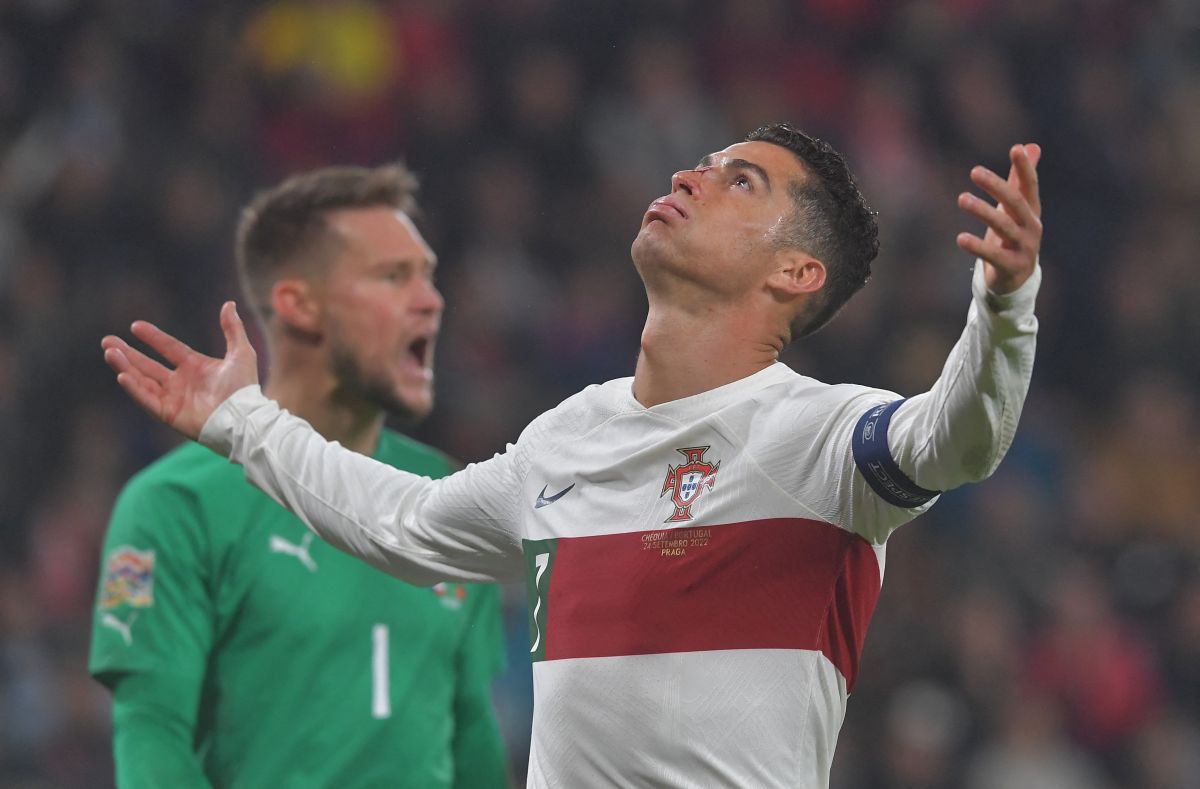 Cristiano Ronaldo con Portugal.