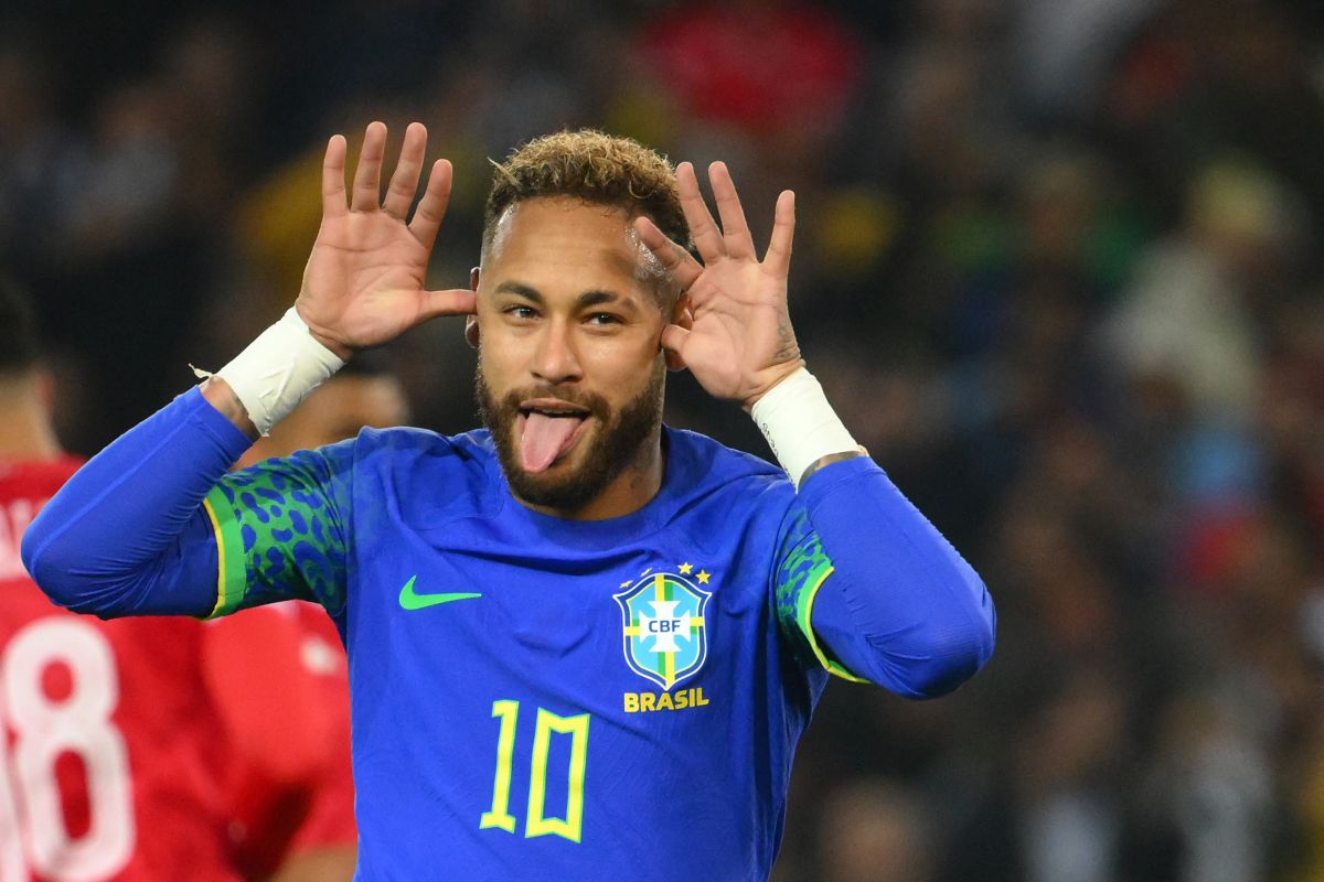 Neymar Jr, futbolista de la selección brasileña,