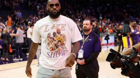 LeBron James, máxima estrella de los LA Lakers.