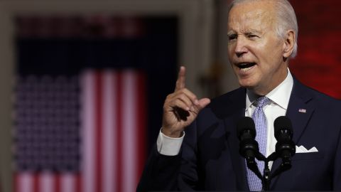 Biden dijo en su discurso que es necesario "salvar la democracia, salvar el alma de la nación".