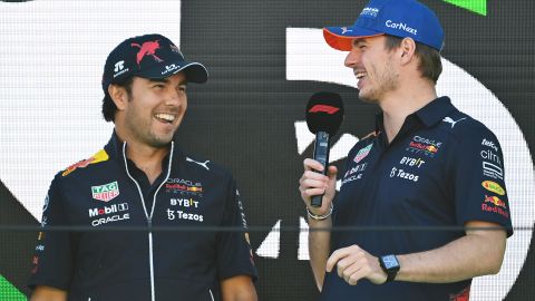 Checo Pérez y Max Verstappen.