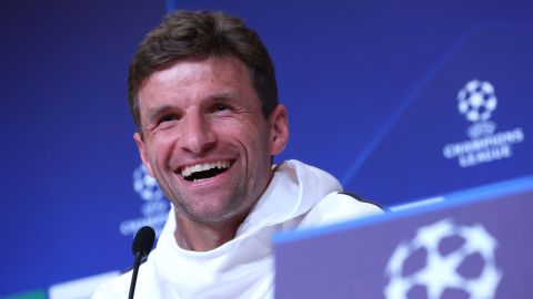 Thomas Müller recordó a Robert Lewandowski en la previa al encuentro de Champions League.