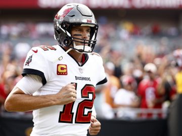 El jugador calentó motores para su próximo juego de la NFL.