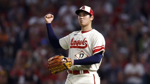 Shohei Ohtani estuvo cerca de lograr un no-hitter.