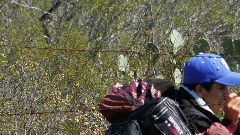 Cruce de migrantes en Tamaulipas