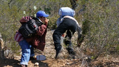 Cruce de migrantes en Tamaulipas