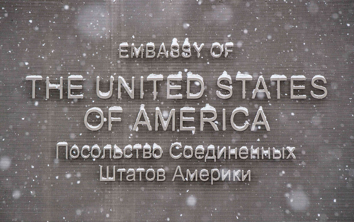 Embajada de Estados Unidos en Moscú, Rusia.