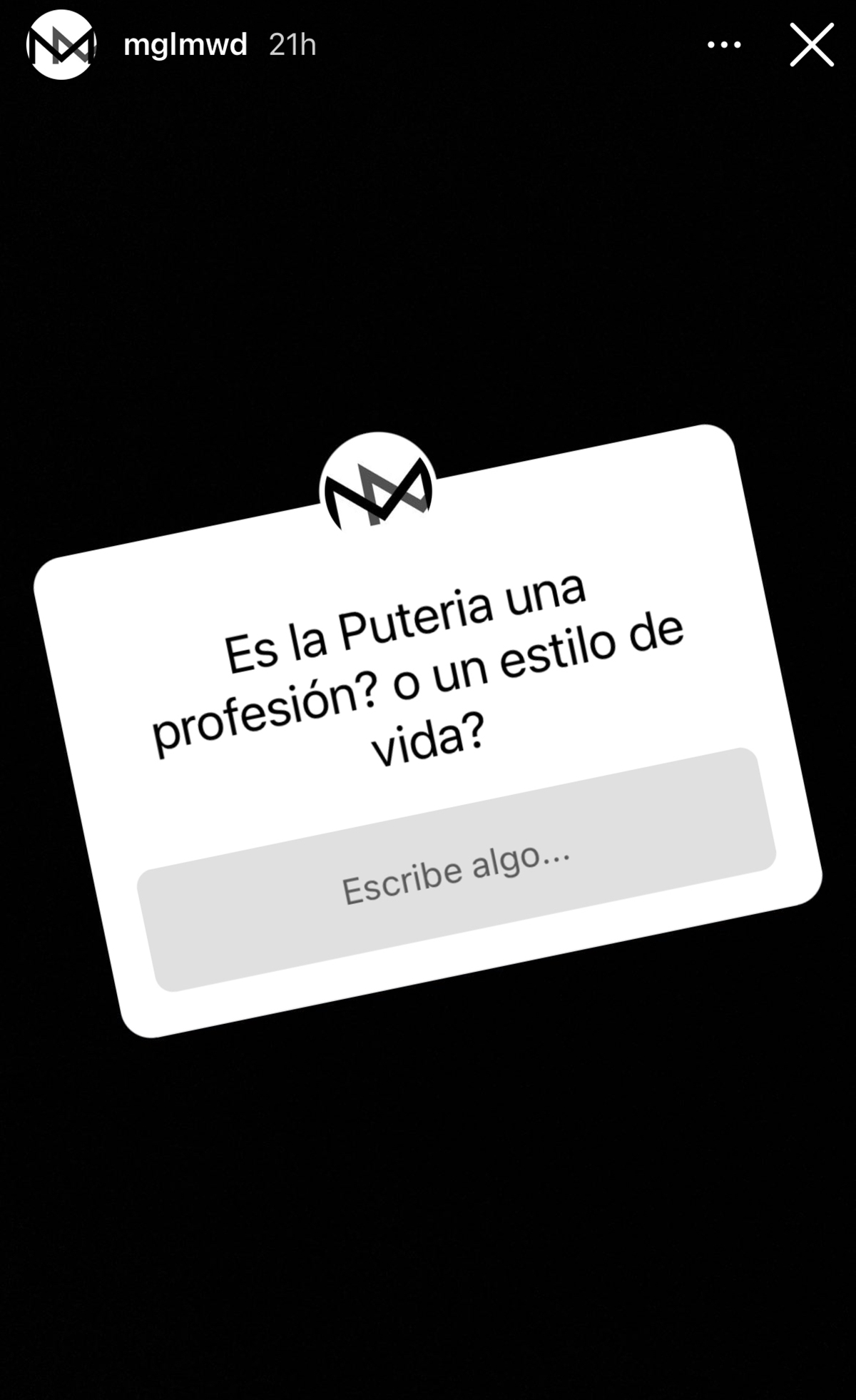 Miguel Mawad hizo esta pregunta en su Instastory