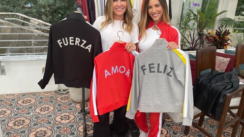 Gaby Espino junto a Alina Villasante creadora de 'Peace Love World'